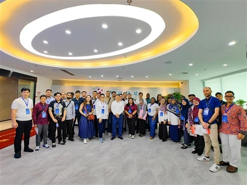 Delegation Of Division-Level Officials From Belt And Road Countries Visits TE...