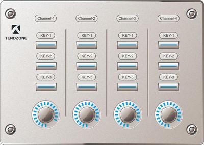 Control Panel With Knobs And Buttons